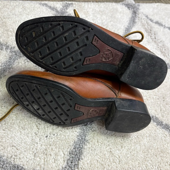 Ariat Wom. 5.5 Lace Up Roper Boots Cowboy Western Leather Kiltie Rodeo Stampede - Picture 10 of 11